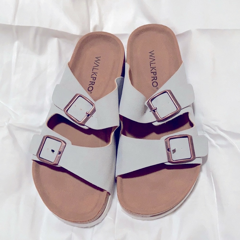 Walkpro Slip On Sandals with Cork Bottom 37